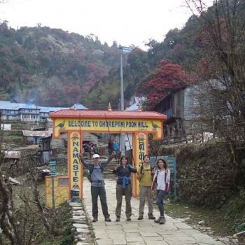 Annapurna Base Camp Trek Gallery: Welcome Gate for Tourist-Ghorepani