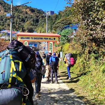 Annapurna Base Camp Trek: Nepal Spirit Adventure's-groups-heading-to-ghorepani