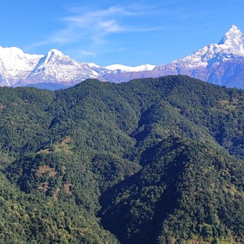 Mardi Himal Trek Gallery-Annapurna Ranges from Dhampush Village