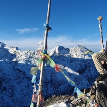 Langtang Gosainkunda Trek view from Lauribina Pass